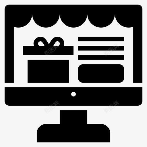 网店网购电脑图标svg_新图网 https://ixintu.com 电脑 网店 网购