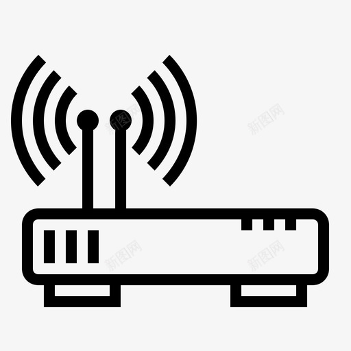 路由器互联网连接wifi图标svg_新图网 https://ixintu.com wifi wifi连接 互联网连接 无线路由器 路由器