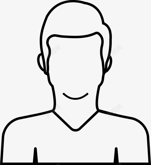 男孩人物个人资料图标svg_新图网 https://ixintu.com 个人资料 人物 人物头像 年轻人 用户 男孩