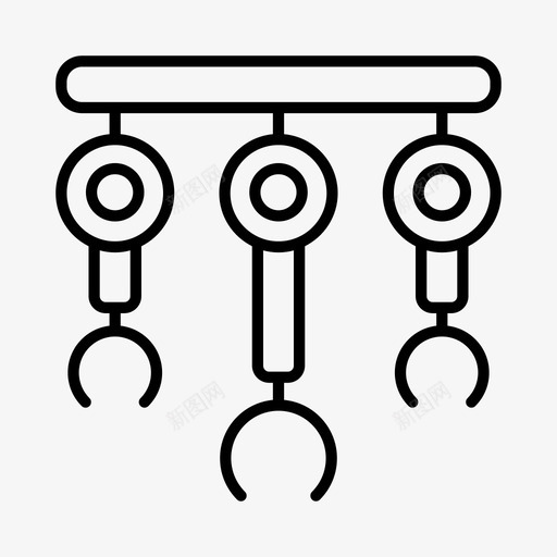 机械自动化工厂图标svg_新图网 https://ixintu.com 制造业 工业 工厂 机械 自动化