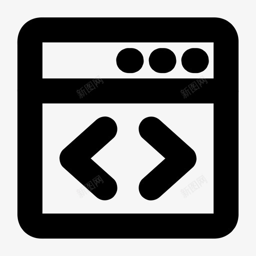 网站开发编码编程图标svg_新图网 https://ixintu.com 源代码 编码 编程 网站开发 软件