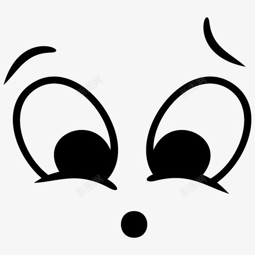 疑惑困惑表情图标svg_新图网 https://ixintu.com 困惑 惊讶 疑惑 表情