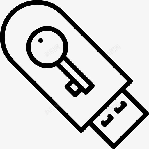闪存驱动器块链图标svg_新图网 https://ixintu.com 加密货币 区块链 块 密钥 链 闪存驱动器