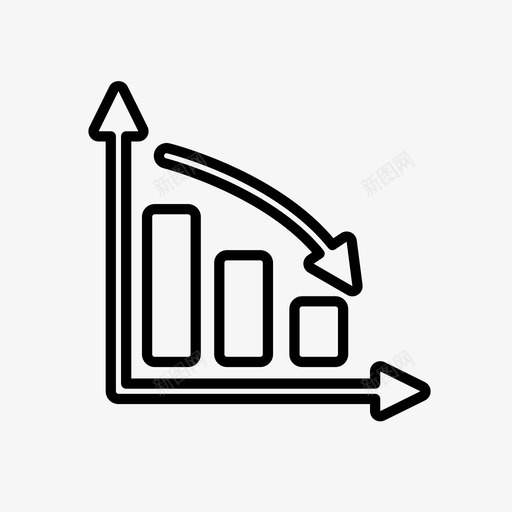 图表减少计划图标svg_新图网 https://ixintu.com 业务设置2 减少 图表 计划
