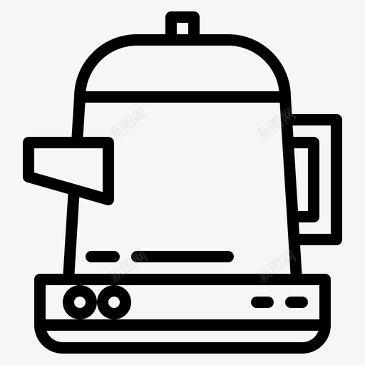 水壶咖啡咖啡壶图标svg_新图网 https://ixintu.com 咖啡 咖啡壶 咖啡店 水壶