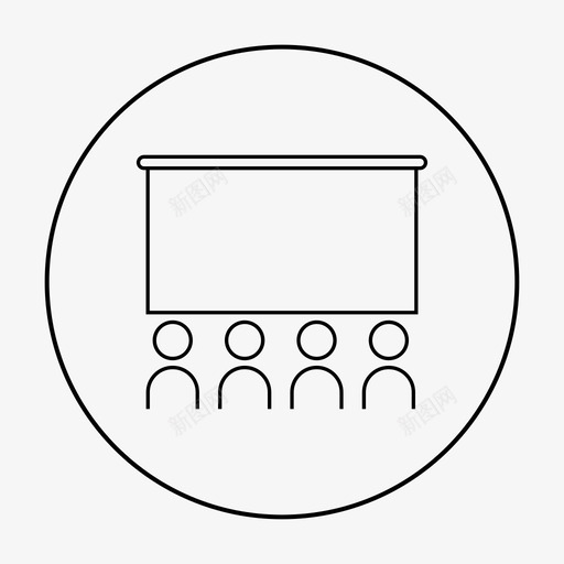 学生课堂学习图标svg_新图网 https://ixintu.com 学习 学生 教师 课堂 课堂圈