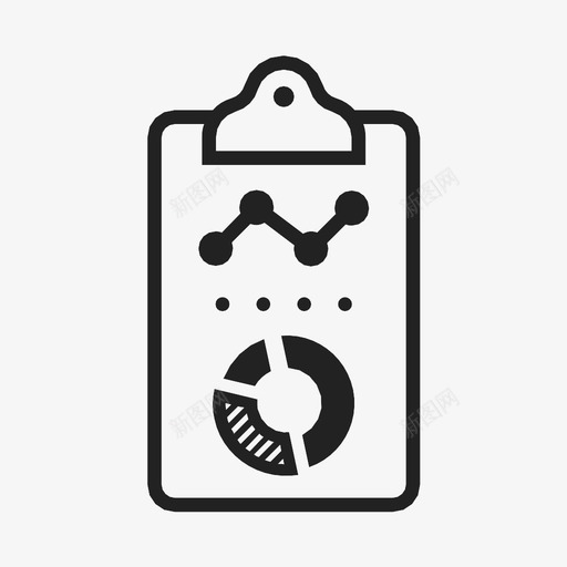 报告分析年度报告图标svg_新图网 https://ixintu.com 分析 图表报告 年度报告 报告 报告图表 饼图