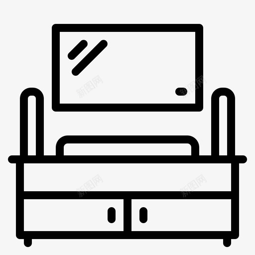 电视台家具图标svg_新图网 https://ixintu.com 室内 家具 电视台 设计