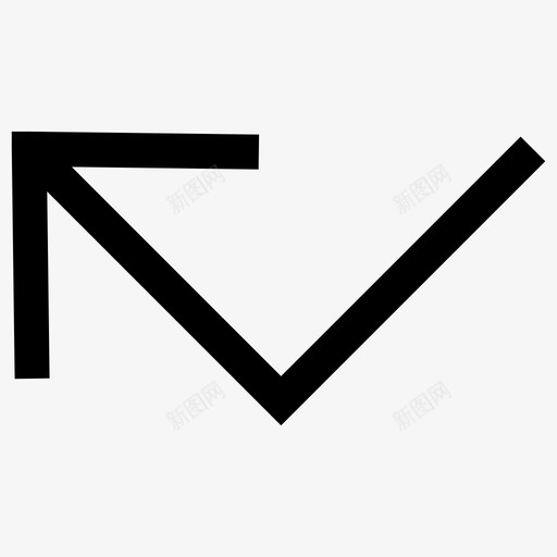 未接电话箭头材料标图标svg_新图网 https://ixintu.com 未接电话 材料设计图标 箭头