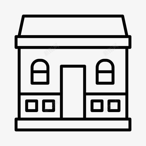 家建筑物小屋图标svg_新图网 https://ixintu.com 家 小屋 建筑物 房子