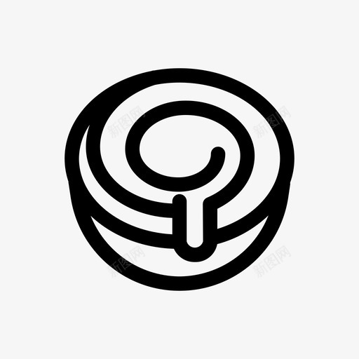 肉桂卷甜的图标svg_新图网 https://ixintu.com 甜的 肉桂卷
