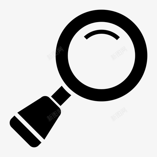 放大镜查找聚焦图标svg_新图网 https://ixintu.com 搜索 放大镜 查找 缩放 聚焦