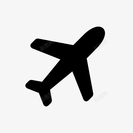 机场飞机航班图标svg_新图网 https://ixintu.com 交通 地图图标 机场 航班 飞机