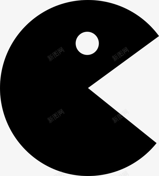 pacman街机游戏图标svg_新图网 https://ixintu.com pacman 复古 复古游戏 游戏 游戏2 街机