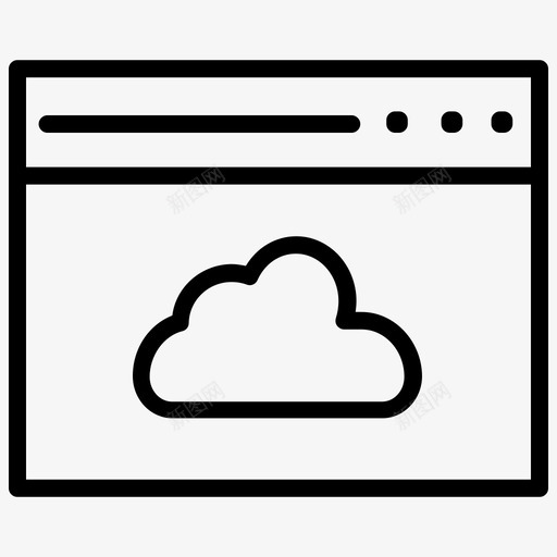 云存储saas图标svg_新图网 https://ixintu.com saas 上传 下载 云存储 同步 浏览器