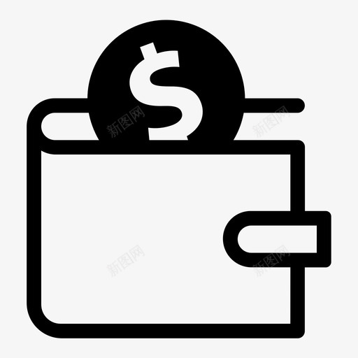 美元钱包现金收入硬币图标svg_新图网 https://ixintu.com 收入 现金收入 硬币 经济 美元钱包 货币