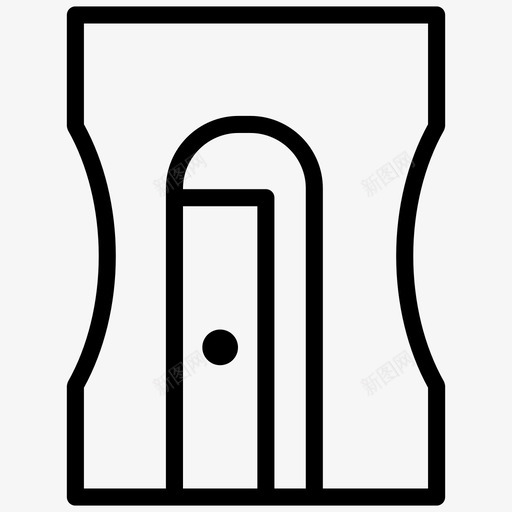 卷笔刀办公室铅笔图标svg_新图网 https://ixintu.com 办公室 卷笔刀 工具 教育科学 文具 铅笔