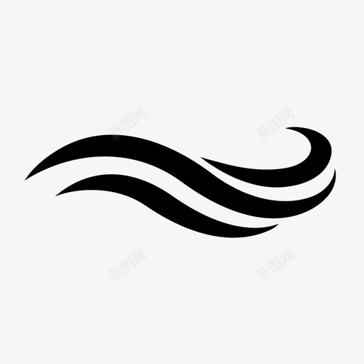 浪水图标svg_新图网 https://ixintu.com 水 浪