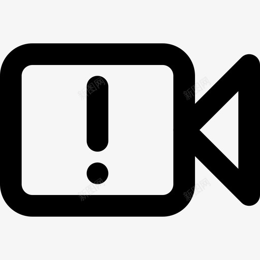 错误视频应用程序界面图标svg_新图网 https://ixintu.com ui web 应用程序 界面 错误视频