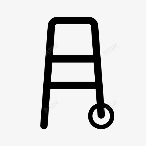 助行器可访问性移动性图标svg_新图网 https://ixintu.com web可访问性 zimmer框架 助行器 可访问性 滚动器 移动性 行走框架