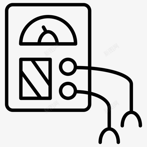 仪表测量万用表图标svg_新图网 https://ixintu.com 万用表 仪表 传感器薄 测量