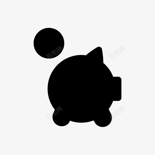 小猪金融图标svg_新图网 https://ixintu.com 小猪 金融