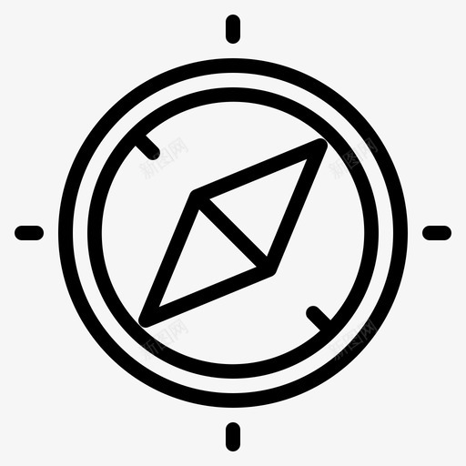 指南针启动图标svg_新图网 https://ixintu.com 启动 指南针