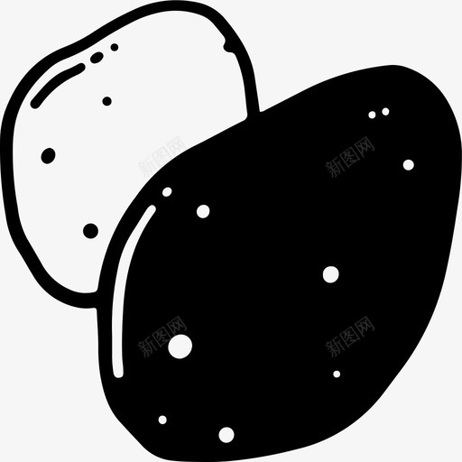 土豆食物蔬菜图标svg_新图网 https://ixintu.com 土豆 蔬菜 食物