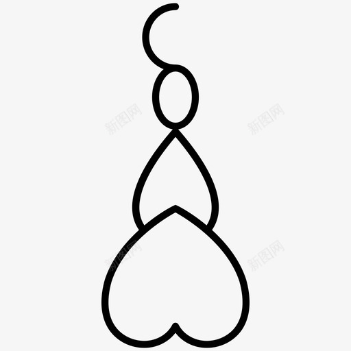 耳环黄金珠宝图标svg_新图网 https://ixintu.com 珠宝 耳环 黄金
