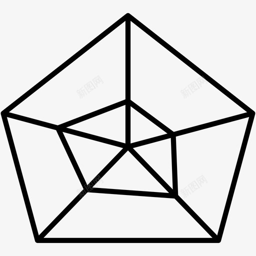 雷达图图表模型图标svg_新图网 https://ixintu.com 图表 模型 雷达图