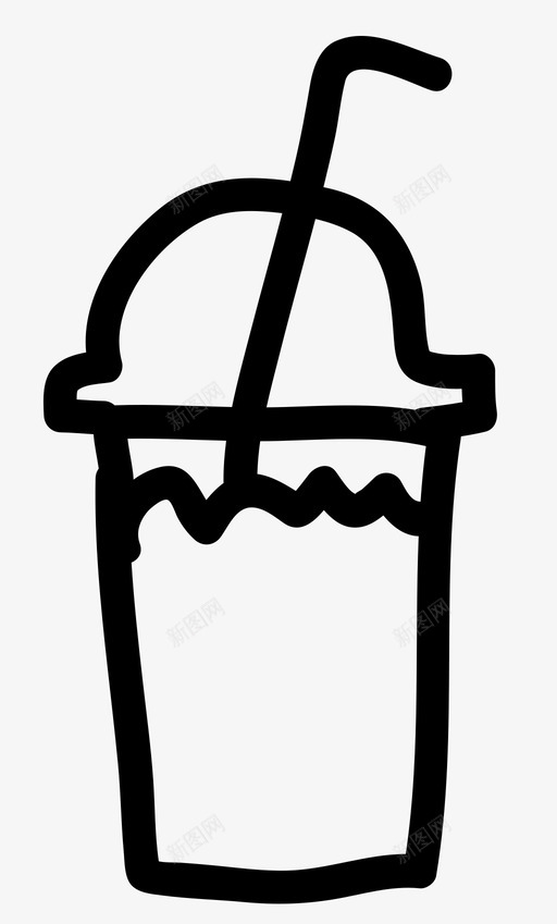 果汁饮料水果图标svg_新图网 https://ixintu.com 健康 徒手青菜 思慕雪 果汁 水果 饮料