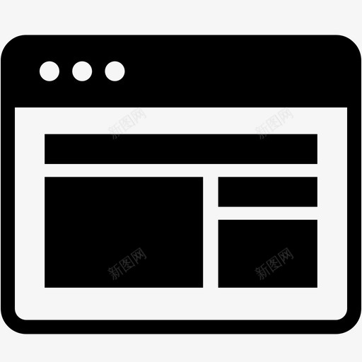 列浏览器界面图标svg_新图网 https://ixintu.com 列 布局 浏览器 界面 界面窗口混合 窗口