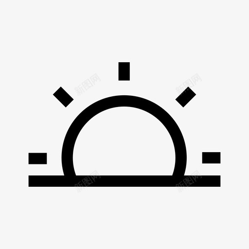 下午班光线太阳图标svg_新图网 https://ixintu.com 下午班 光线 太阳 日出 日落 简历题目