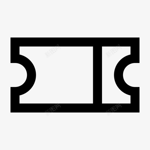 票电影票脆图标svg_新图网 https://ixintu.com 电影票 票 脆