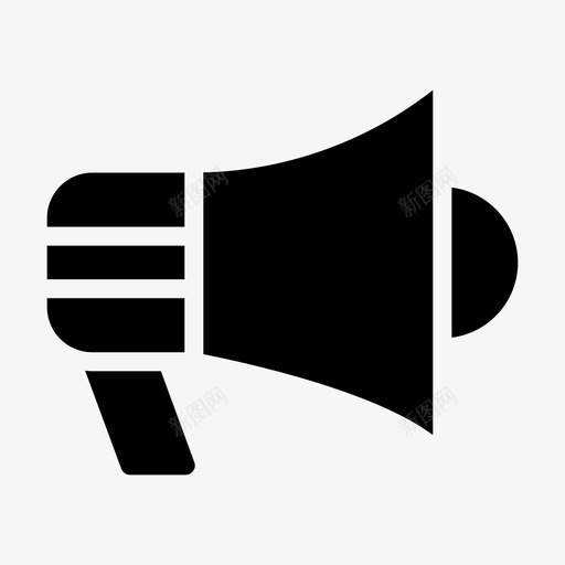 广告大声营销图标svg_新图网 https://ixintu.com 大声 广告 扬声器 营销 购物 购物和电子商务图标第二卷