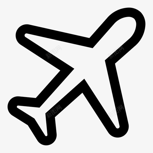 飞机机场航班图标svg_新图网 https://ixintu.com ui用户文档 旅行 机场 航班 飞机