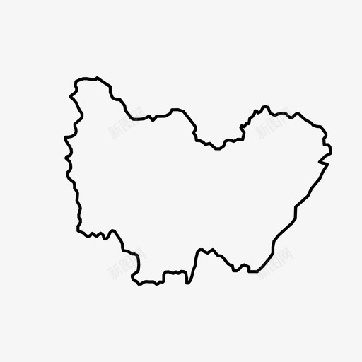 法国地区地图勃艮第法国图标svg_新图网 https://ixintu.com 勃艮第 法国 法国地区地图