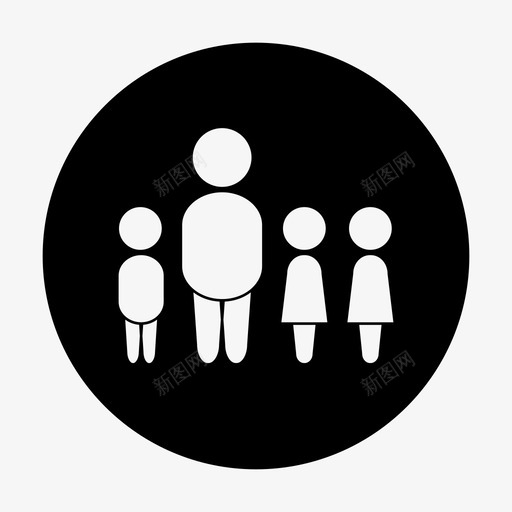父亲孩子父母图标svg_新图网 https://ixintu.com 单亲 孩子 家庭 父亲 父母