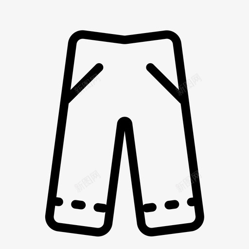 裤子时装牛仔裤图标svg_新图网 https://ixintu.com 时装 牛仔裤 裤子