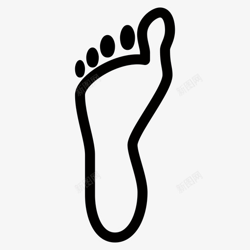 脚印脚底脚趾图标svg_新图网 https://ixintu.com 脚印 脚底 脚趾