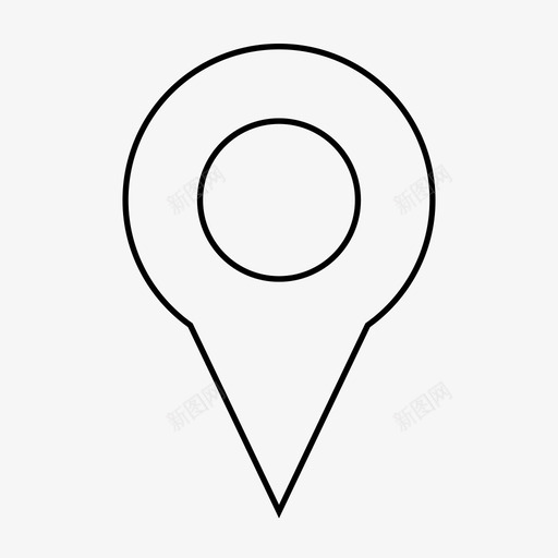 点区域地点图标svg_新图网 https://ixintu.com 区域 地点 点 网络用户界面线
