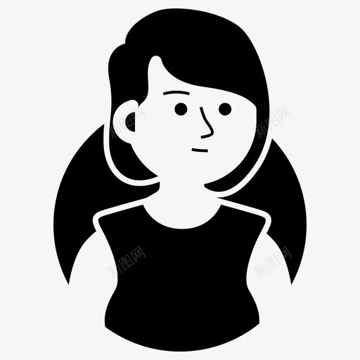 有忧愁表情的女人女孩女人图标svg_新图网 https://ixintu.com 也许人就是吸血鬼 女人 女孩 有忧愁表情的女人