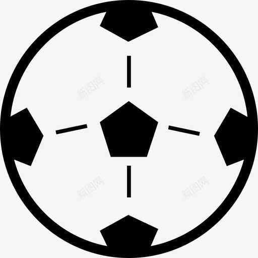 球足球足球装备图标svg_新图网 https://ixintu.com 球 足球 足球装备