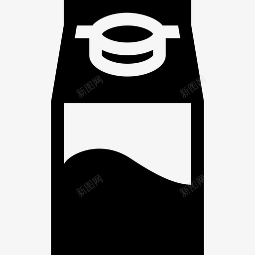 牛奶饮料包装图标svg_新图网 https://ixintu.com 包装 四分装 小黑 牛奶 饮料