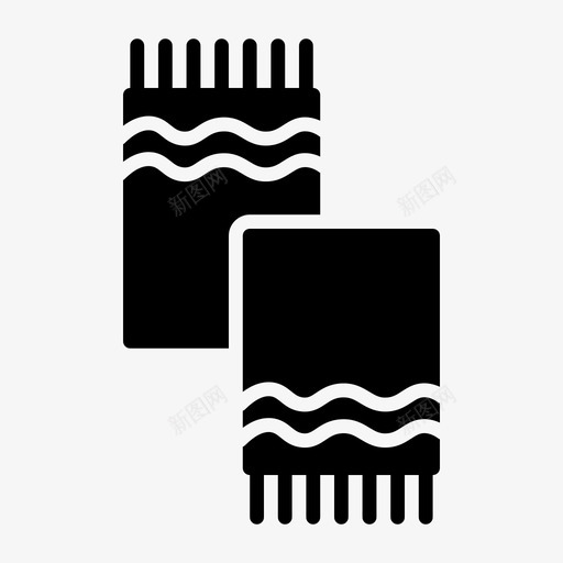 围巾配件布料图标svg_新图网 https://ixintu.com 围巾 布料 时尚 购物 购物和电子商务图标第一卷 配件
