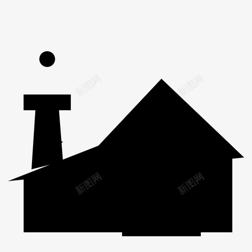 谷仓建筑农场图标svg_新图网 https://ixintu.com 农场 园艺 城市元素建筑 建筑 房地产 谷仓