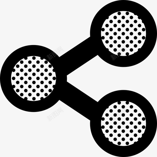 分享网络社交图标svg_新图网 https://ixintu.com 分享 社交 粗线条点缀 网络