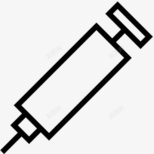 疫苗针头针剂图标svg_新图网 https://ixintu.com 实体物品线 治疗 注射器 疫苗 针剂 针头