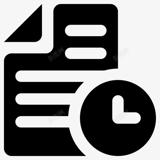 时间表会议组织图标svg_新图网 https://ixintu.com 会议 时间表 组织 计划