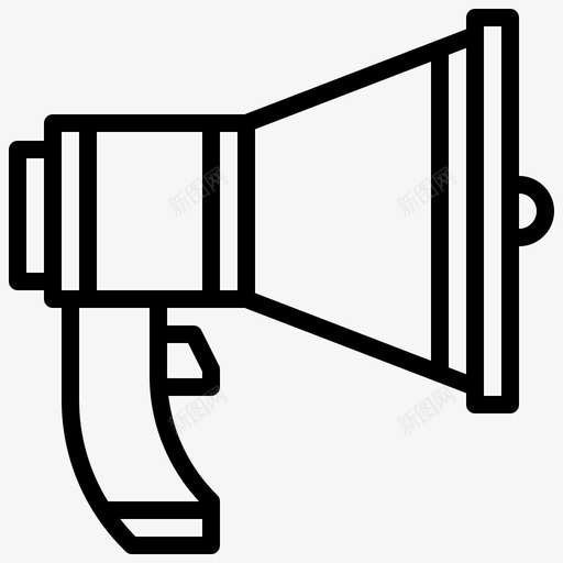 扩音器广告通讯图标svg_新图网 https://ixintu.com 广告 扩音器 扬声器 营销 购物零售 通讯